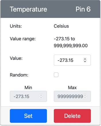 温度传感器已创建