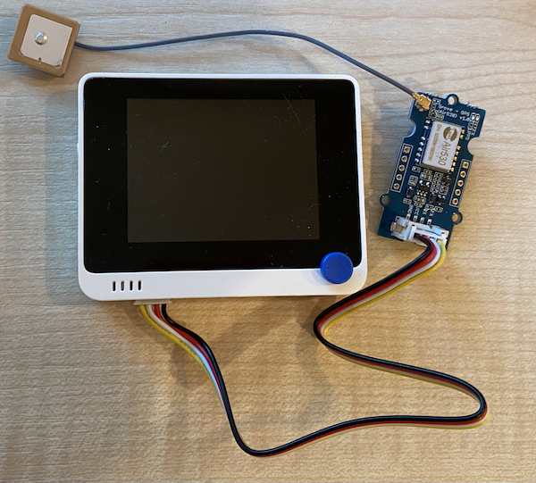 Grove GPS 传感器连接到左侧插座